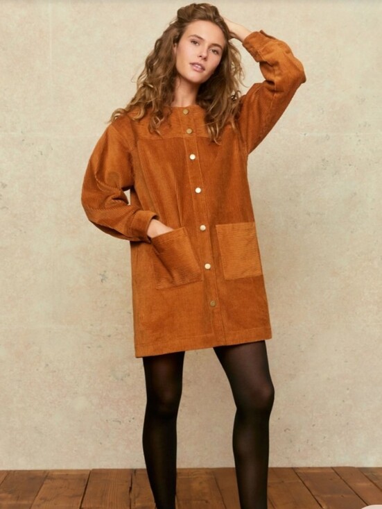 Christy Dawn Jackets & Blazers - Christy Dawn The Candice Dress Cognac Corduroy Size Large